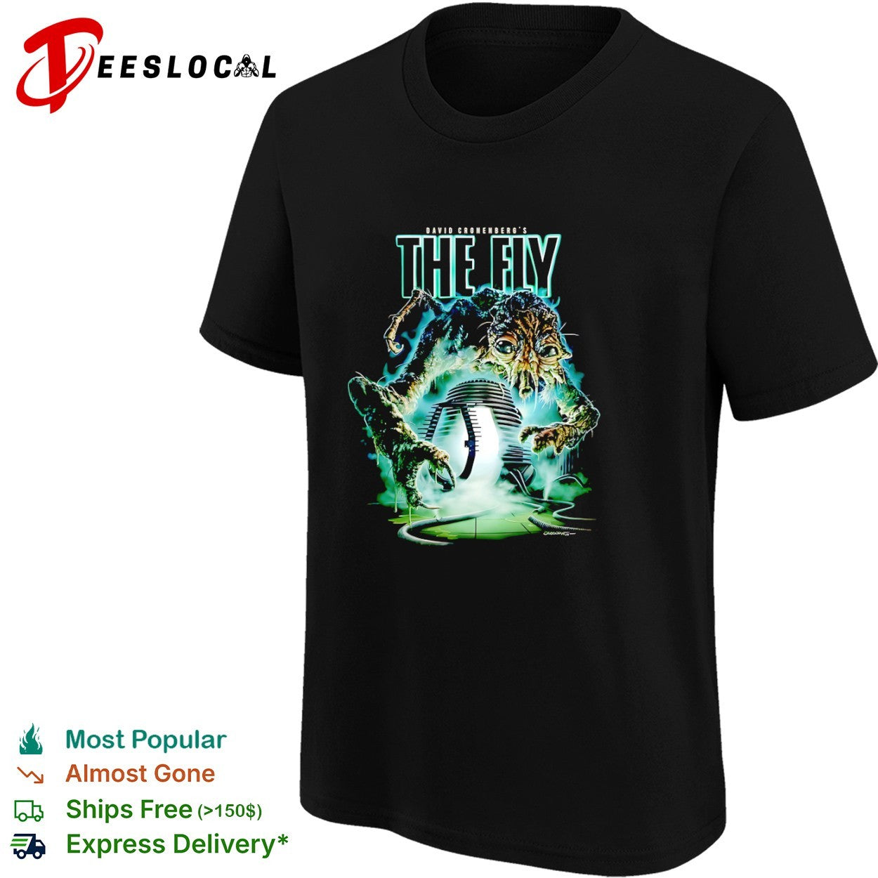David Cronenberg The Fly Brudlefly Telepod Science Fiction Horror Movie shirt