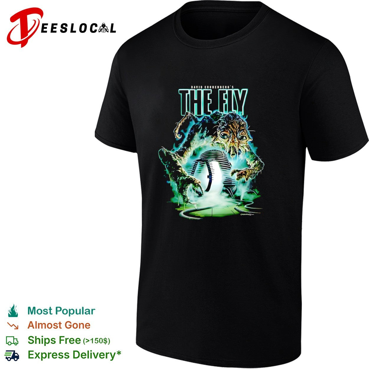 David Cronenberg The Fly Brudlefly Telepod Science Fiction Horror Movie shirt