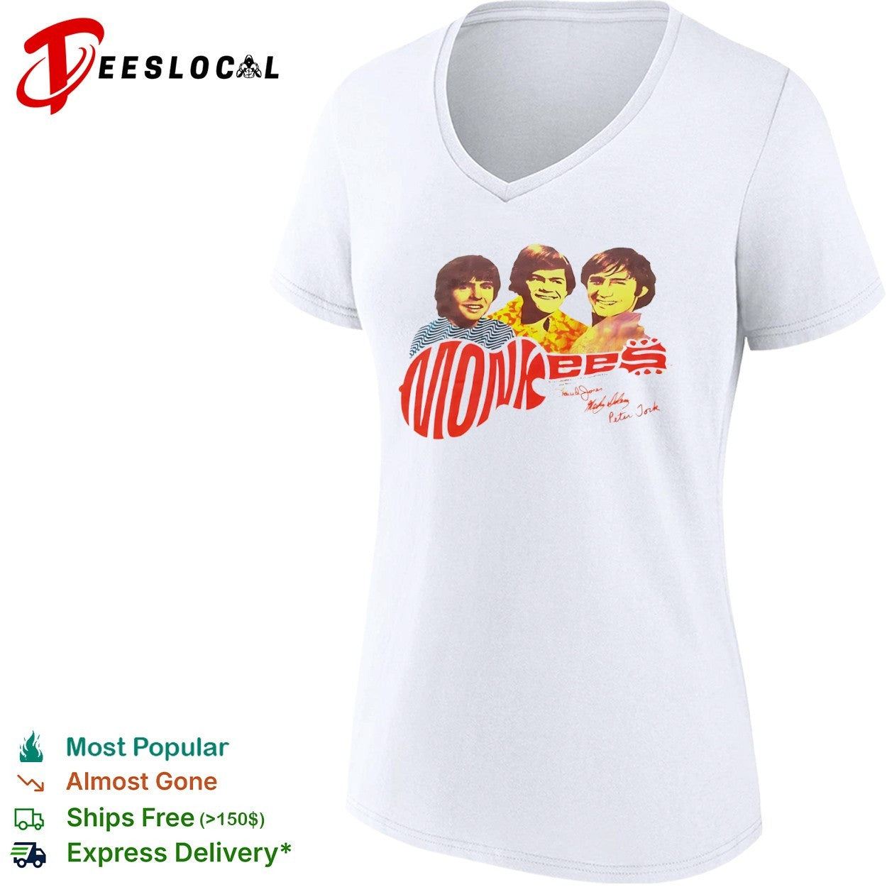 Davy Jones Micky Dolenz Peter Tork The Monkees shirt