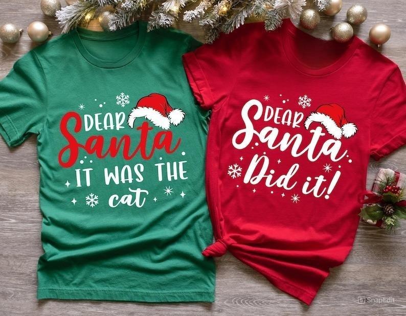 Dear Santa Group T-Shirt, Santa Shirt, Dear Santa Christmas Family Shirts, Christmas Family Shirts, Christmas Quotes,...