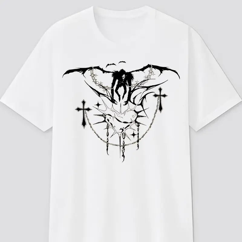 Death Note Ryuk Shinigami Gothic Graphic T-shirt & Sweatshirt, Anime & Manga Gifts Hoodie | PodTeesHub.com