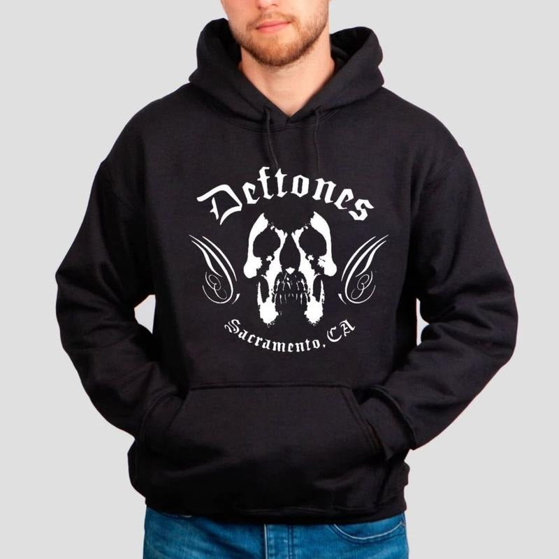 Deftoness Skull Sacramento Ca 1988 Tshirt Sweatshirt Hoodie, Nu Metal Alternative Shirt, Gift For Fans, Unisex Sweater...