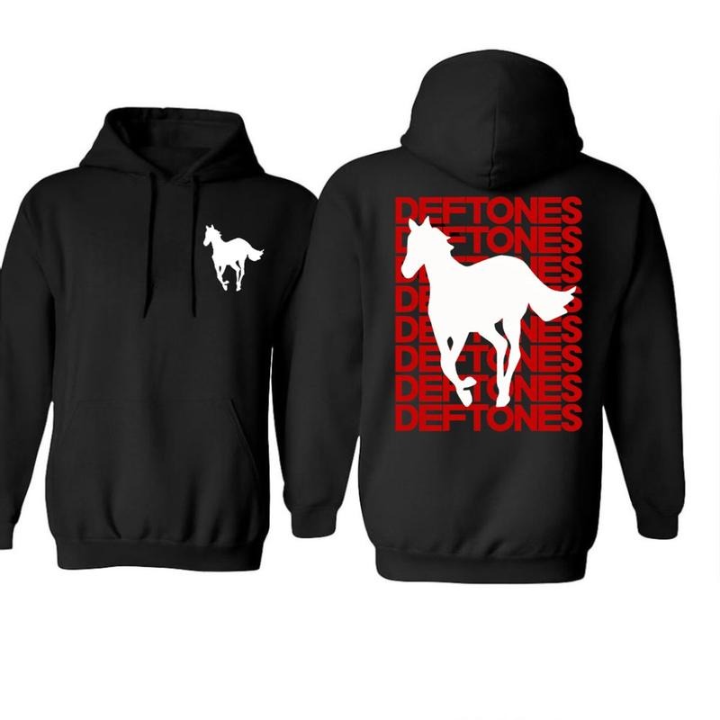 Deftoness White Pony Two Sides Tshirt Sweatshirt Hoodie, Y2k Music Fan Tee, Alternative Metal Shirt, Unisex Sweater...