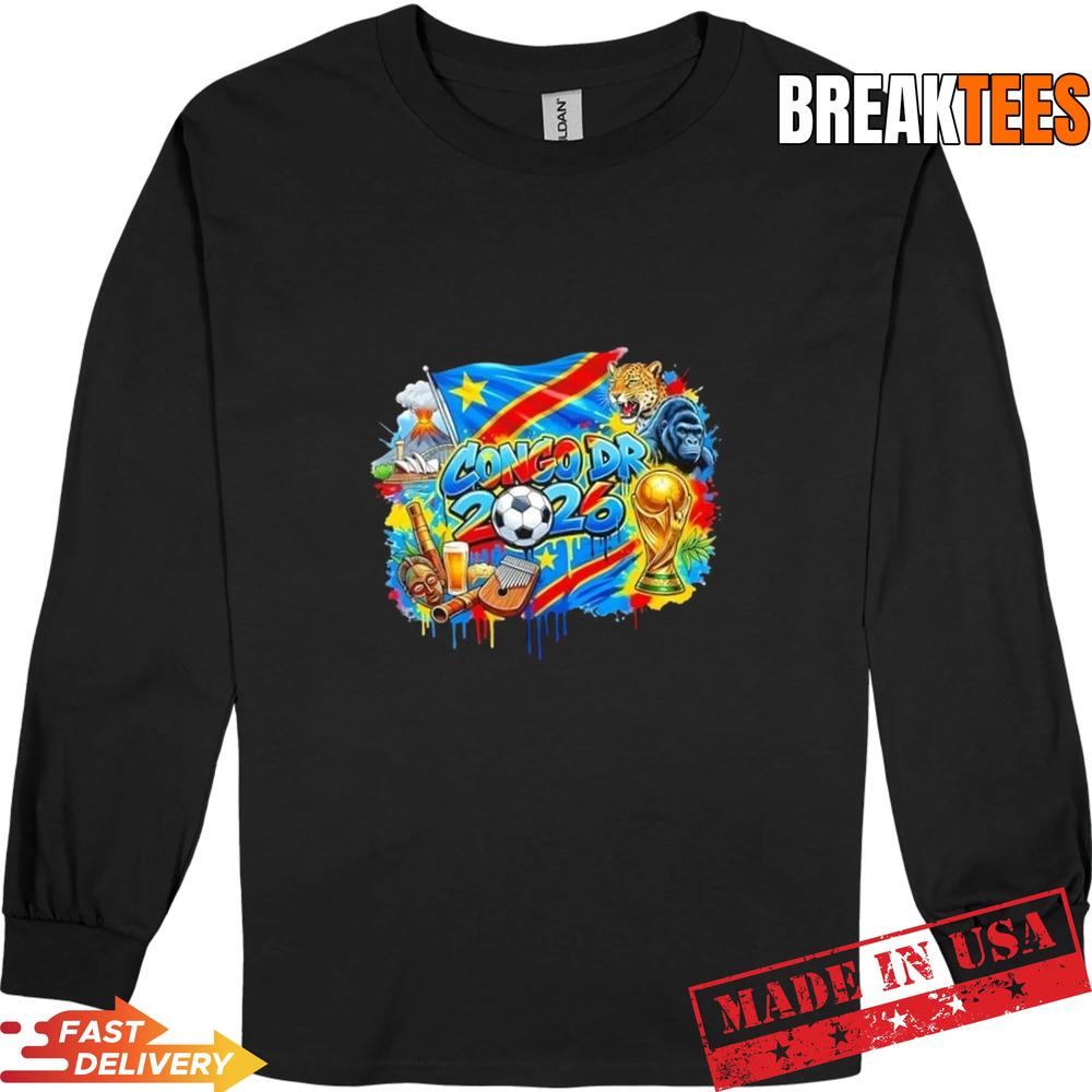 Democratic Republic of the Congo North America Soccer Tournament 2026 T-Shirt
