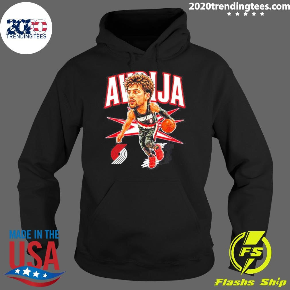 Deni Avdija Portland Trail Blazers Big Head Cartoon Shirt