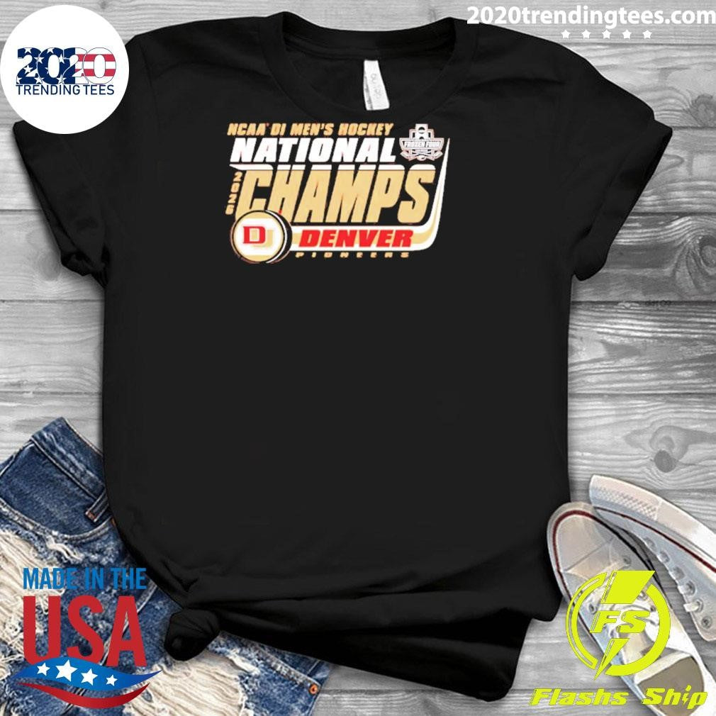 Denver Pioneers 2026 Ncaa Frozen Four Men’s Ice Hockey National Champions Bracket Shirt
