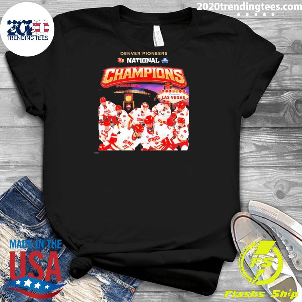 Denver Pioneers Men’s Ice Hockey National Champions ’26 Alll Team Poster Shirt