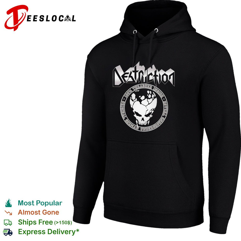 Destruction 100 thrasher inside original German underground thrash skull shirt