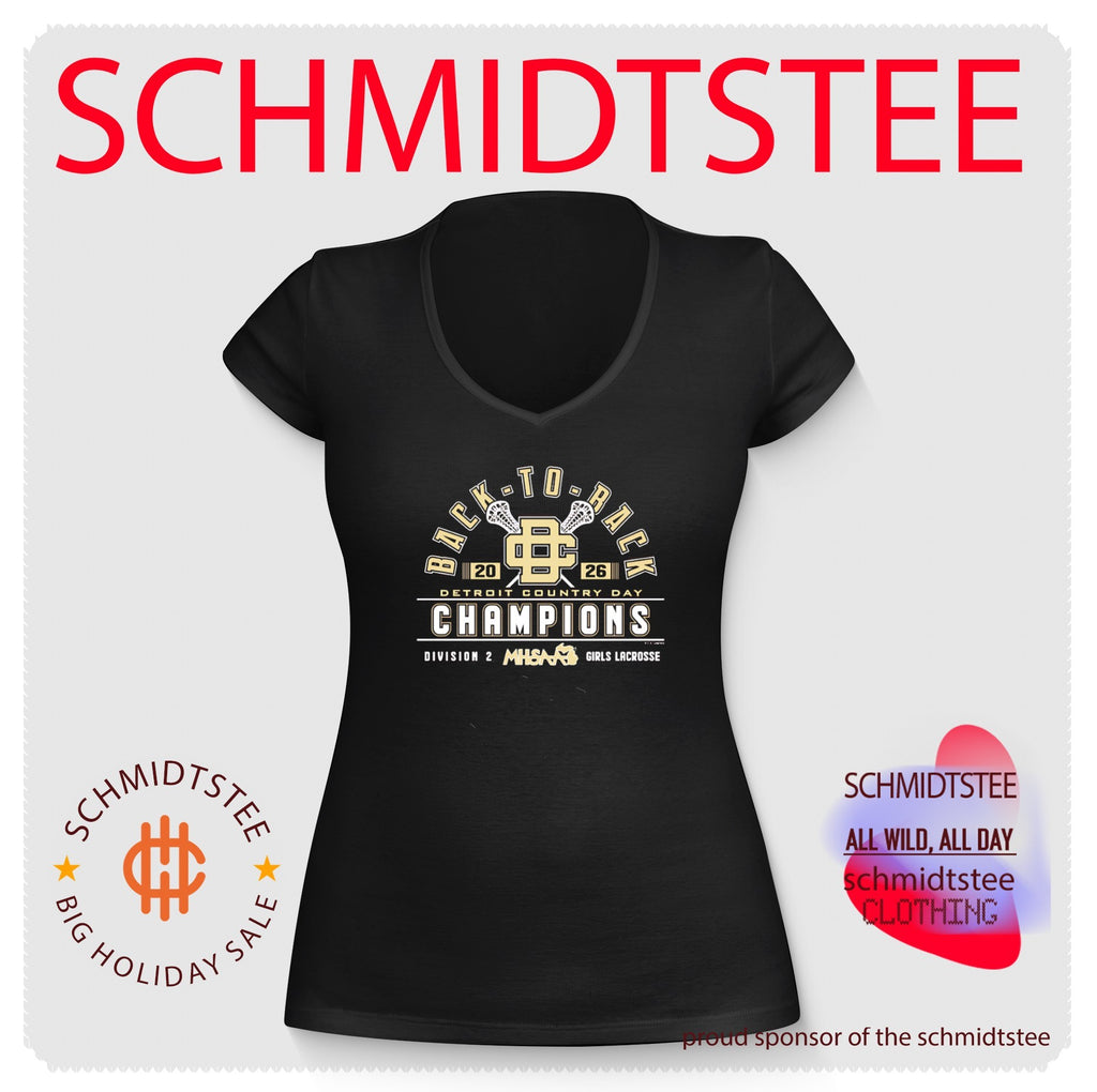 Detroit Country Day 2026 MHSAA Girls Lacrosse D2 Back-To-Back Champions logo shirt