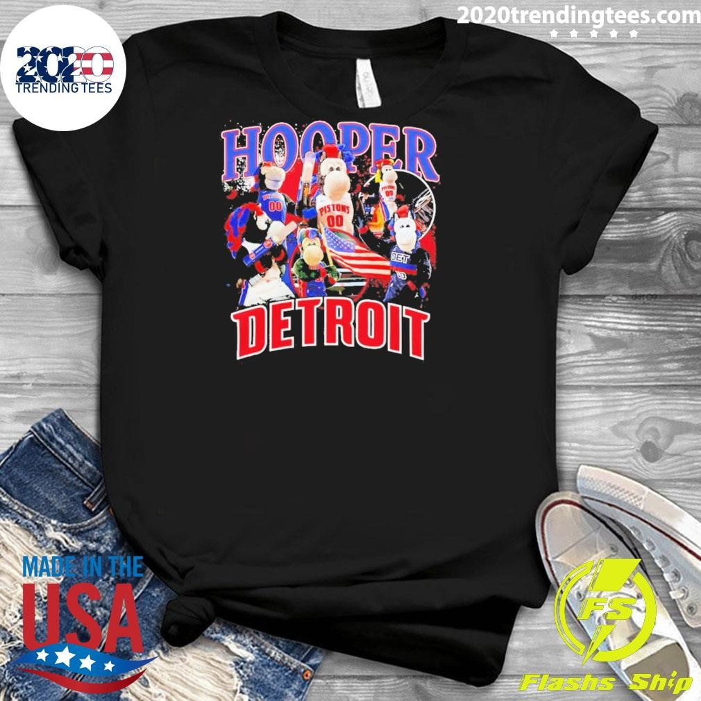 Detroit Pistons 2026 Nba Hooper Mascot Crossroads Shirt