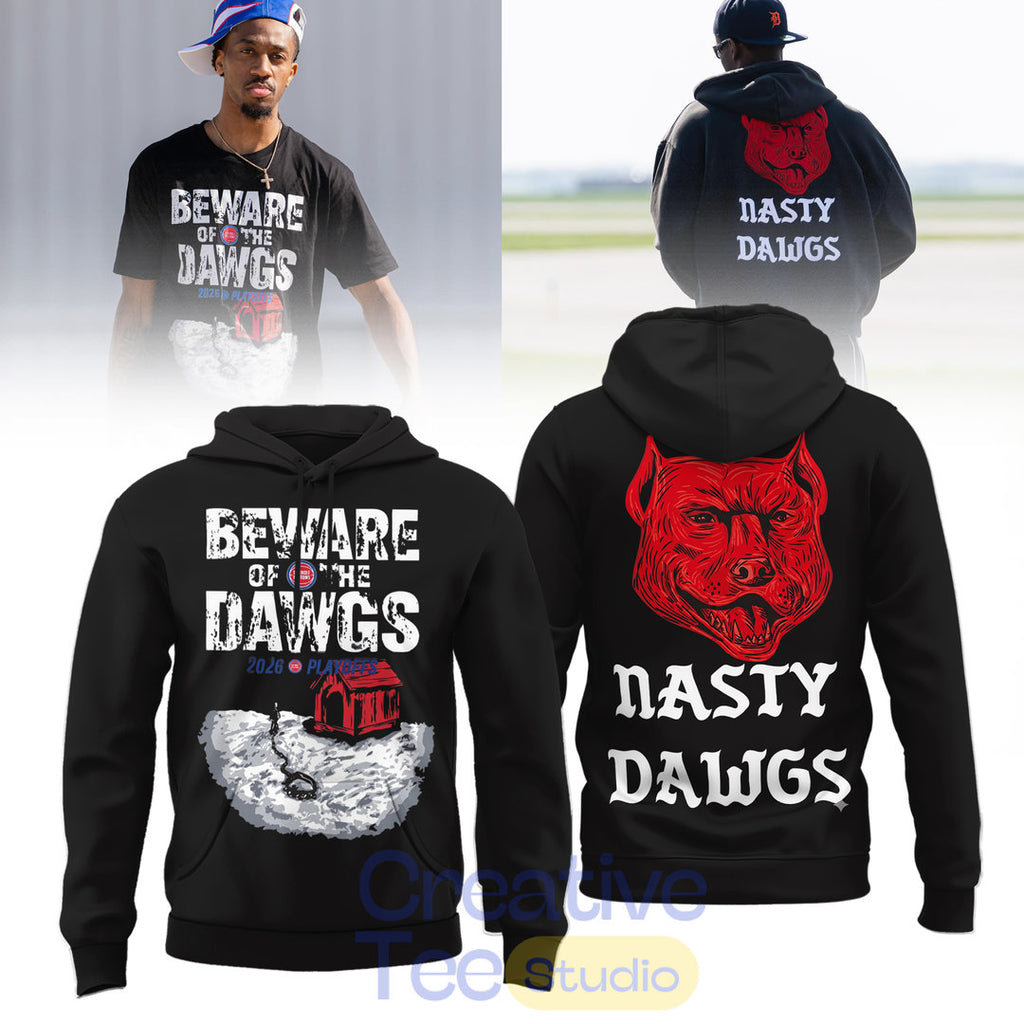 Detroit Pistons BEWARE OF THE DAWGS Hoodie
