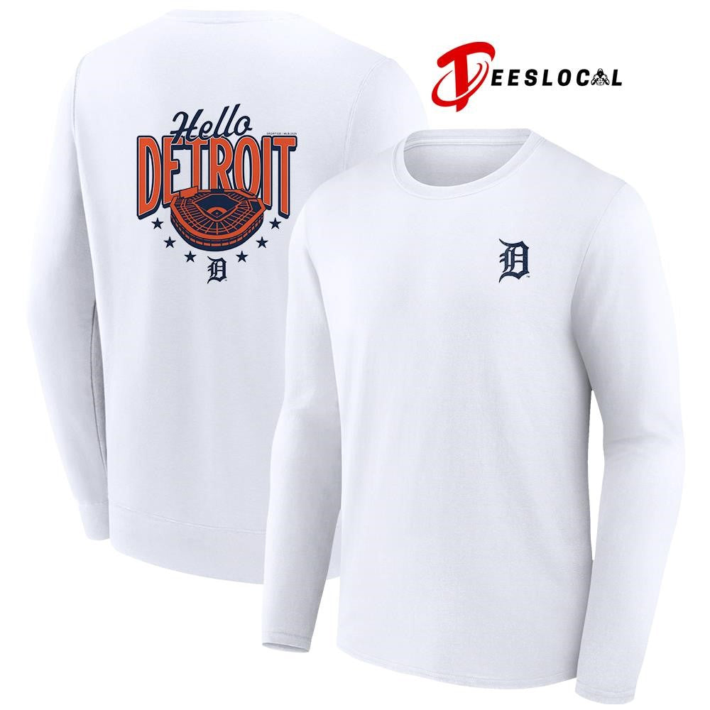 Detroit Tigers hello Detroit stadium graphic shirt