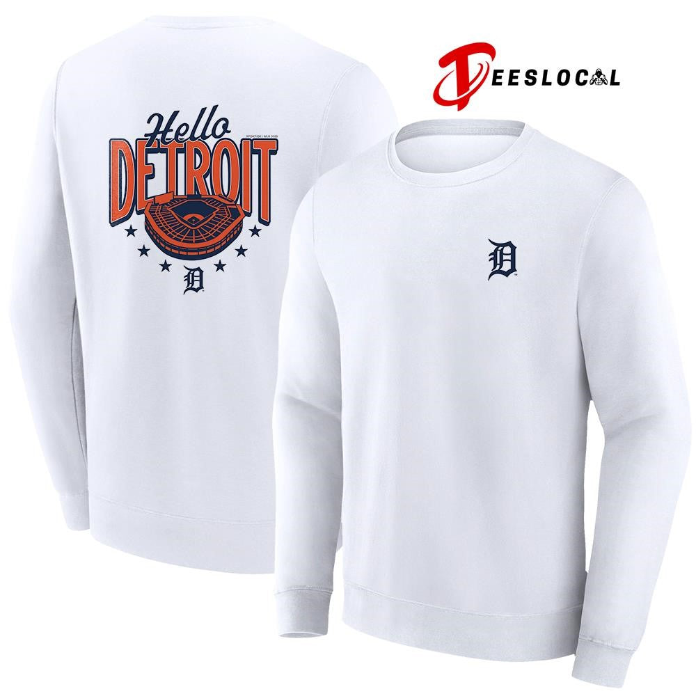 Detroit Tigers hello Detroit stadium graphic shirt