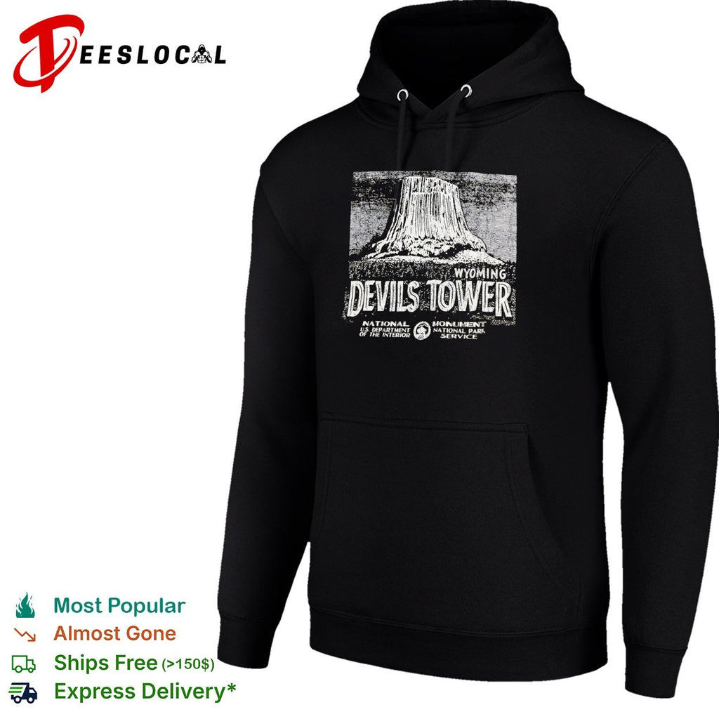 Devils Tower Wyoming National Park Service monument vintage shirt