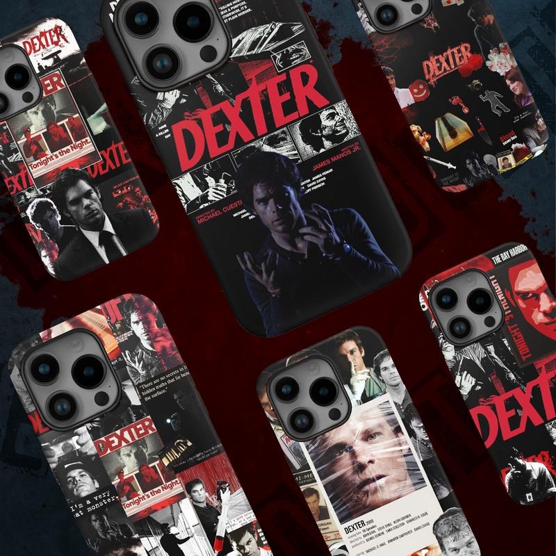 Dexter Morgan Tools & Iconic Symbols Glossy Tough Phone Case - Morgan Case - Gift for Dexter Fans-Phone Cases For 11 12...