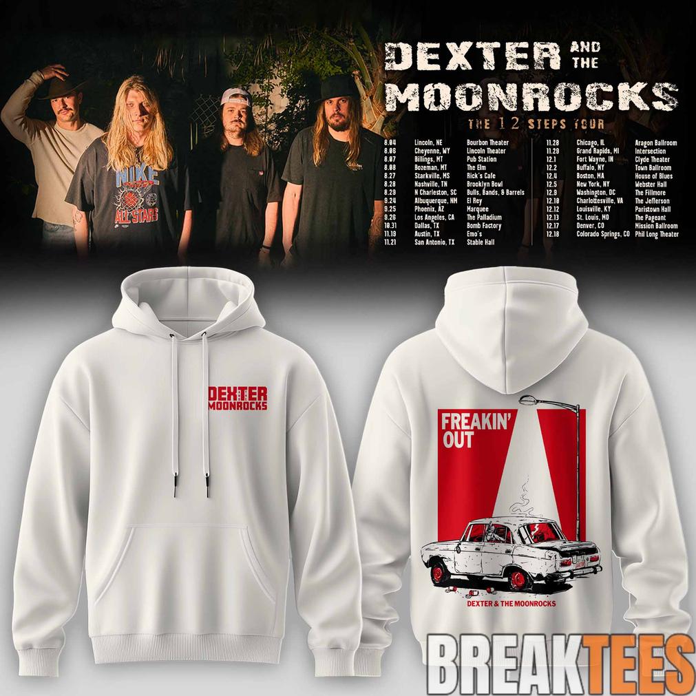 Dexter & The Moonrock – The 12 Step Tour 2026 Hoodie White