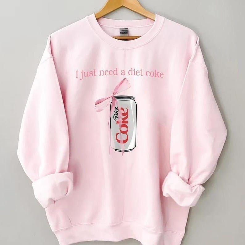 Diet Coke Humor Sweatshirt: Cotton Blend t-shirt Hoodie | PodTeesHub.com
