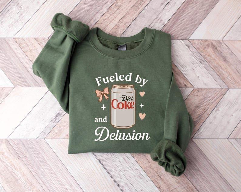 Diet Coke Sweatshirt, Diet Coke Lover t-shirt, Preppy Soda Shirt, Diet Coke Fans Gift, Coquette Coke Sweater, Cute Diet...