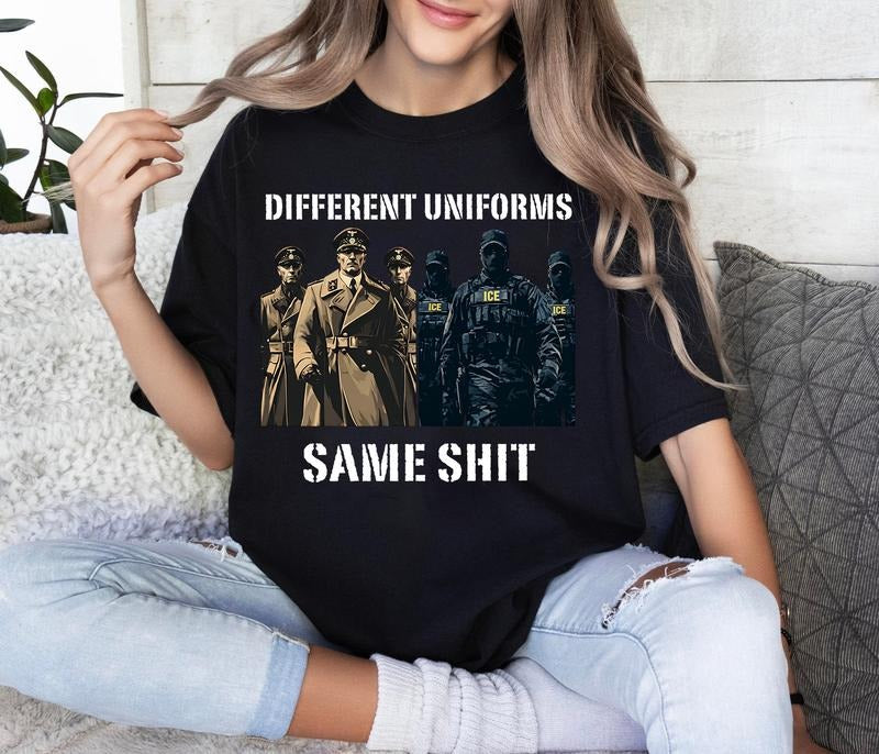 Different Uniforms Same Sh!t Shirt, Same Sh!t Differrent Tee, Justice For People Shirt Hoodie, Sweatshirt | PodTeesHub.com