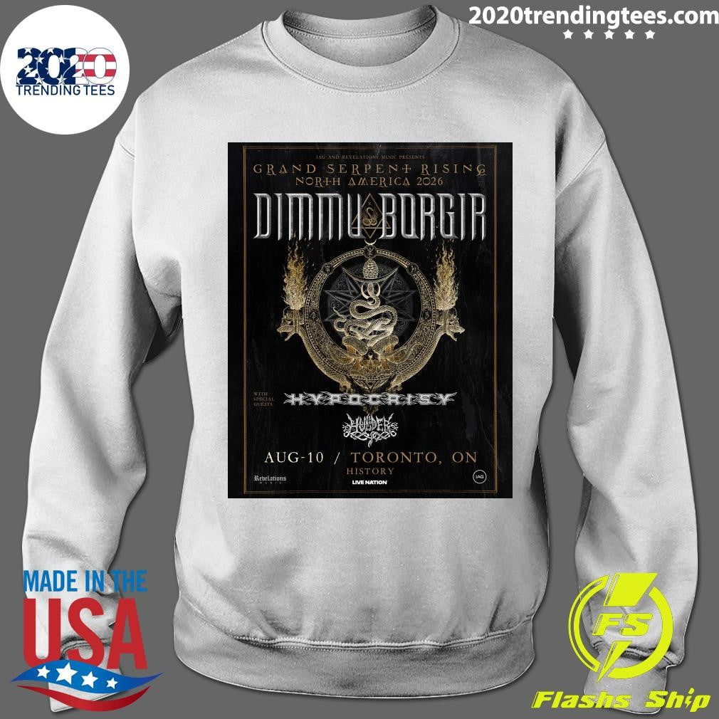 Dimmu Borgir bring the Grand Serpent Rising World Tour to History Toronto on August 10, 2026 Shirt