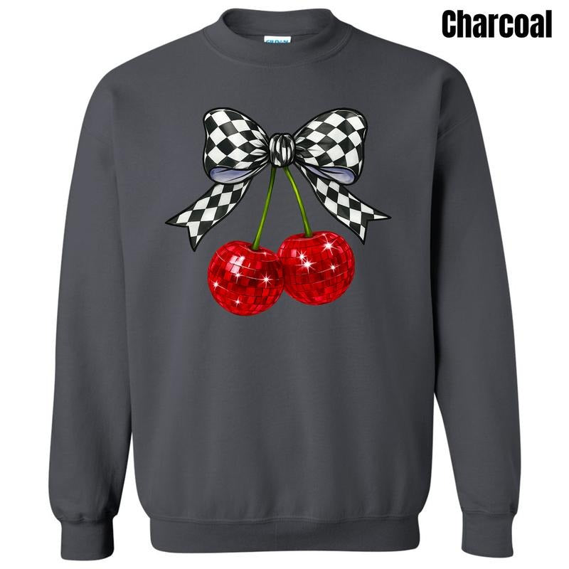 Disco Checker Cherries Sweatshirt 'NLB' T-Shirts, Hoodie | PodTeesHub.com
