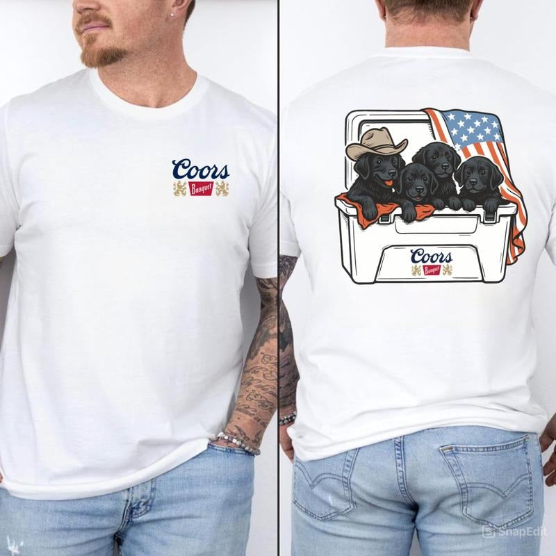 Dogs Beer Tees, 4th Of july TShirt, Perfect Beer And Dog Shirt For Men, For Women, Gift For All, Menswear Top, Fabric...