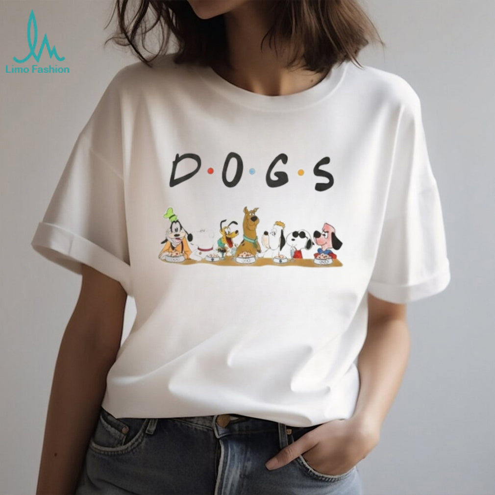 Dogs Famous Cartoon Characters Mashup Funny Friendship T Shirt