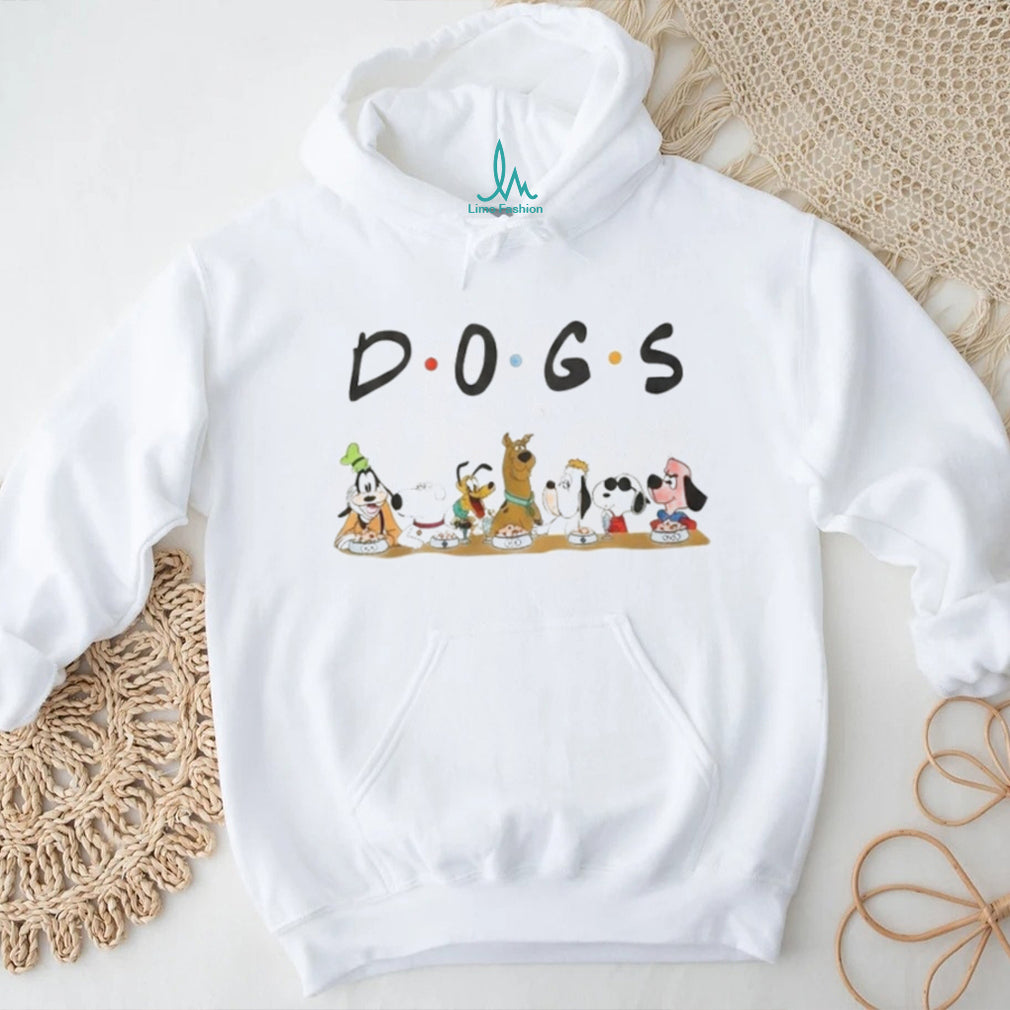 Dogs Famous Cartoon Characters Mashup Funny Friendship T Shirt