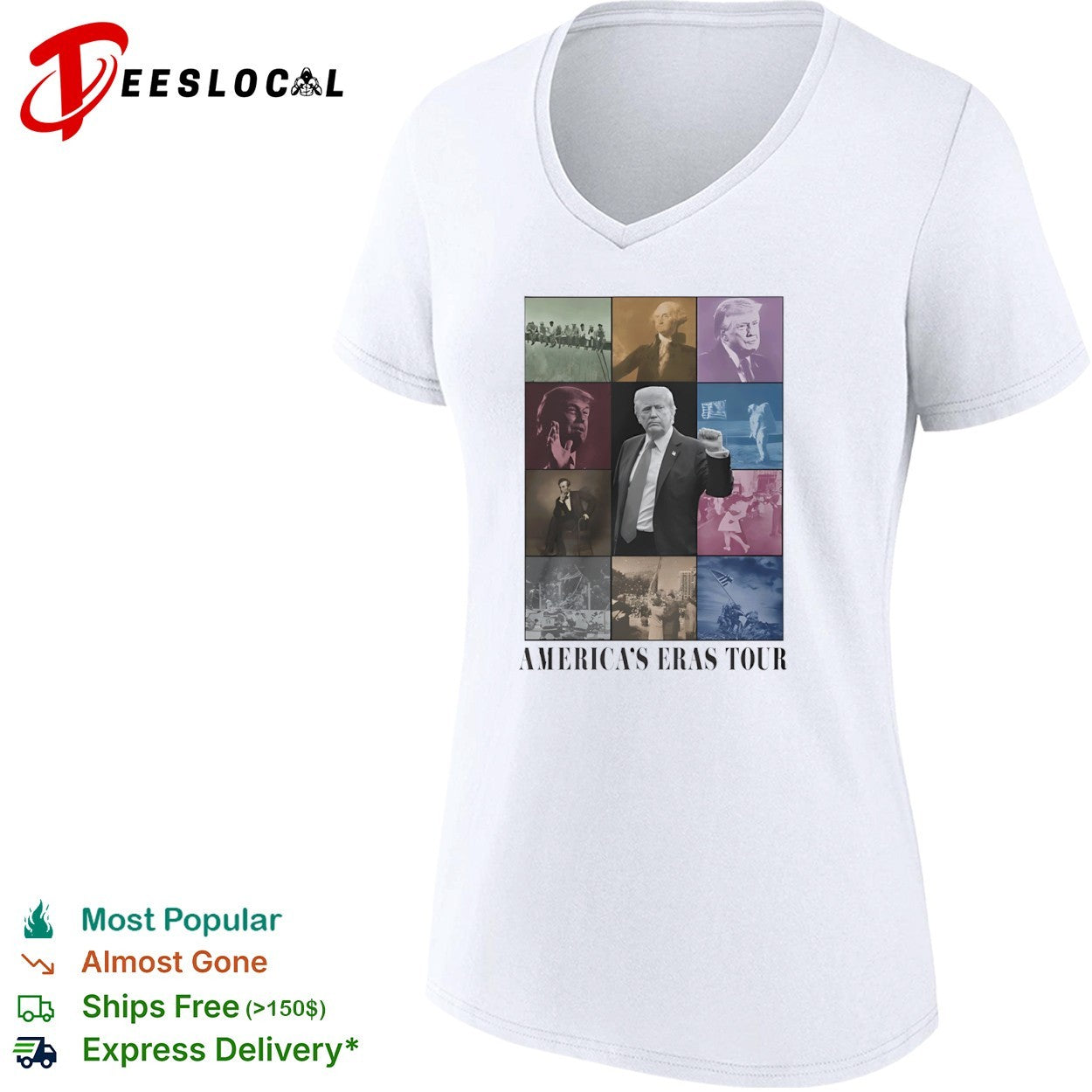 Donald Trump Americas eras tour collage shirt