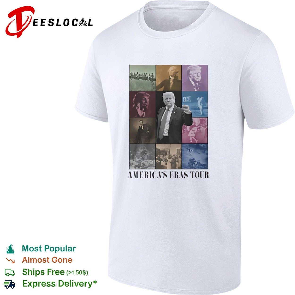 Donald Trump Americas eras tour collage shirt