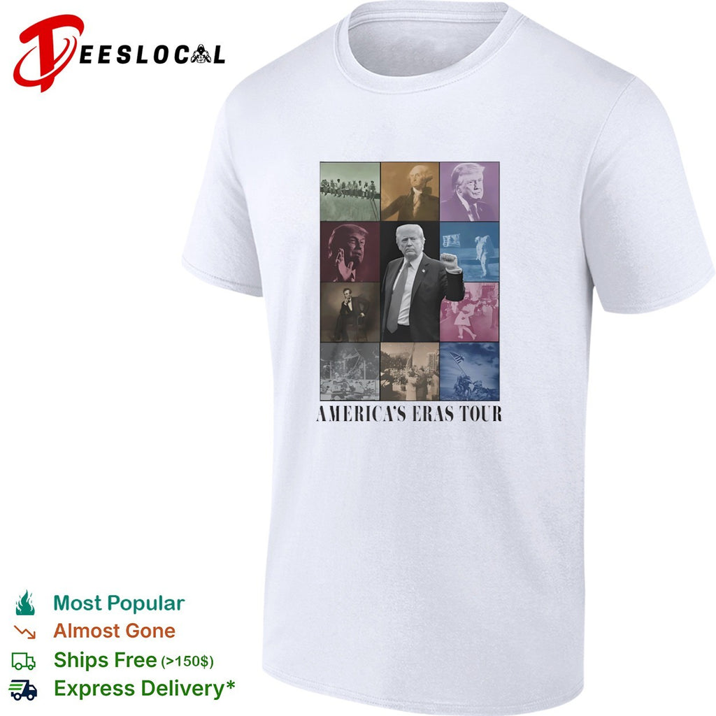 Donald Trump George Washington Abraham Lincoln Americas Eras Tour shirt