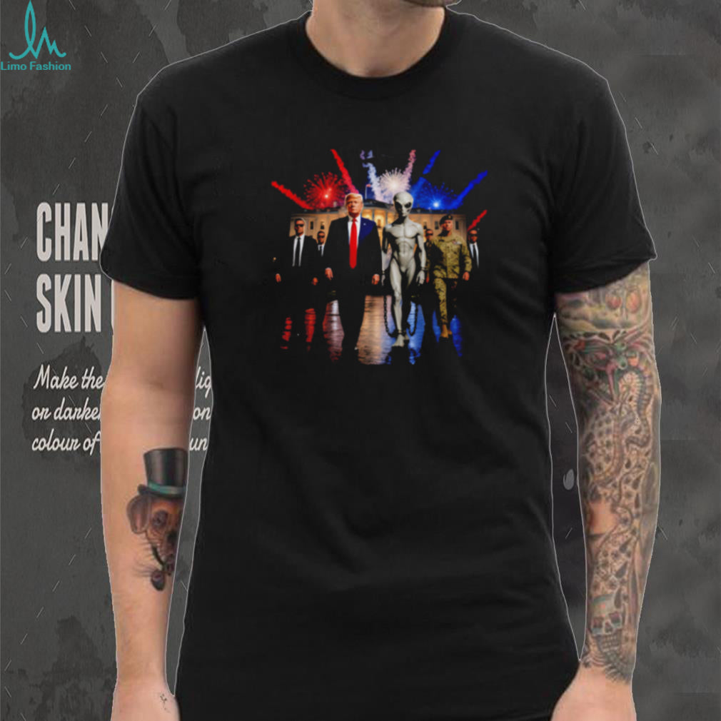 Donald Trump White House Alien Parade Secret Service T Shirt