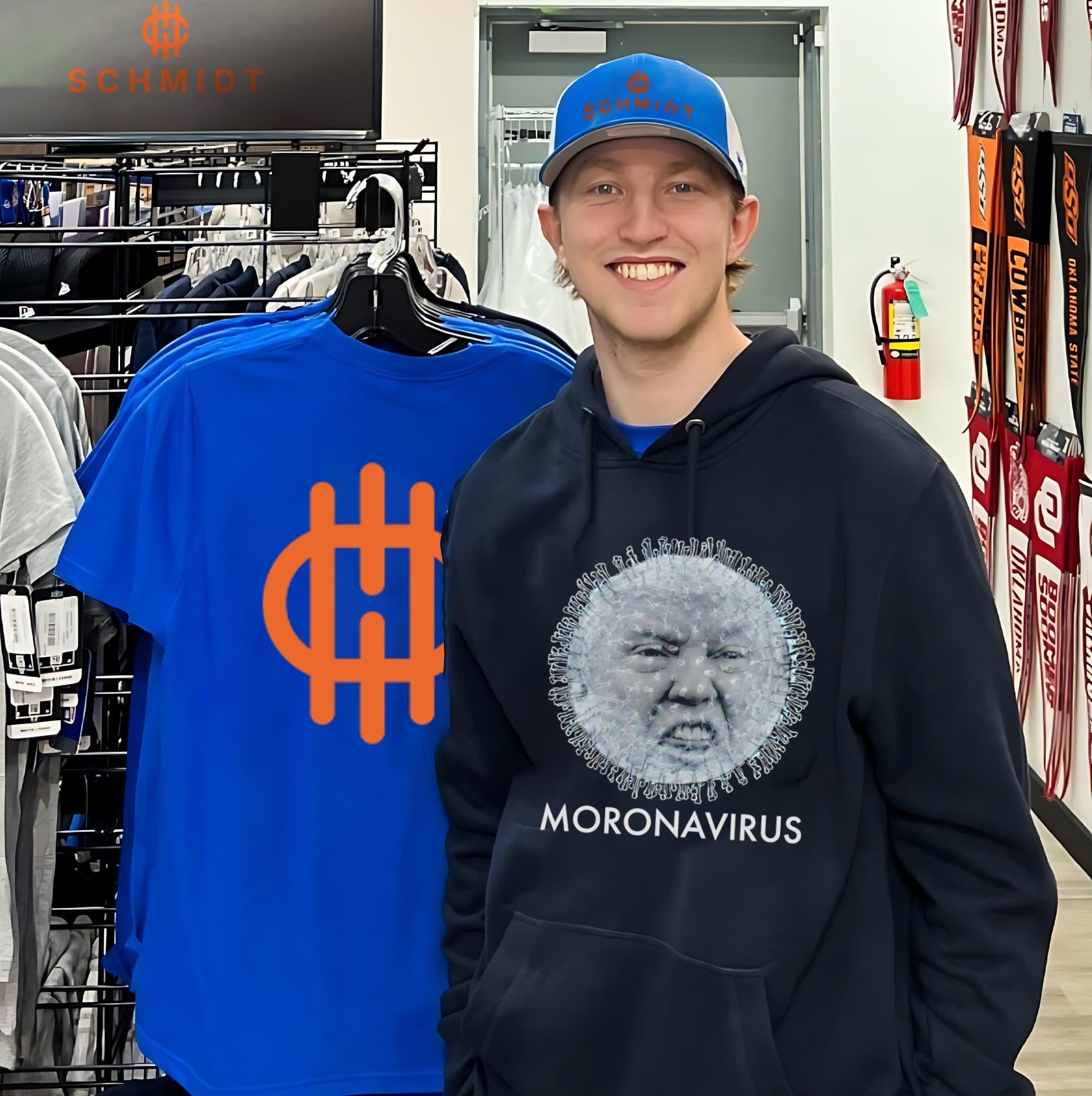 Donald Trump moronavirus political satire shirt
