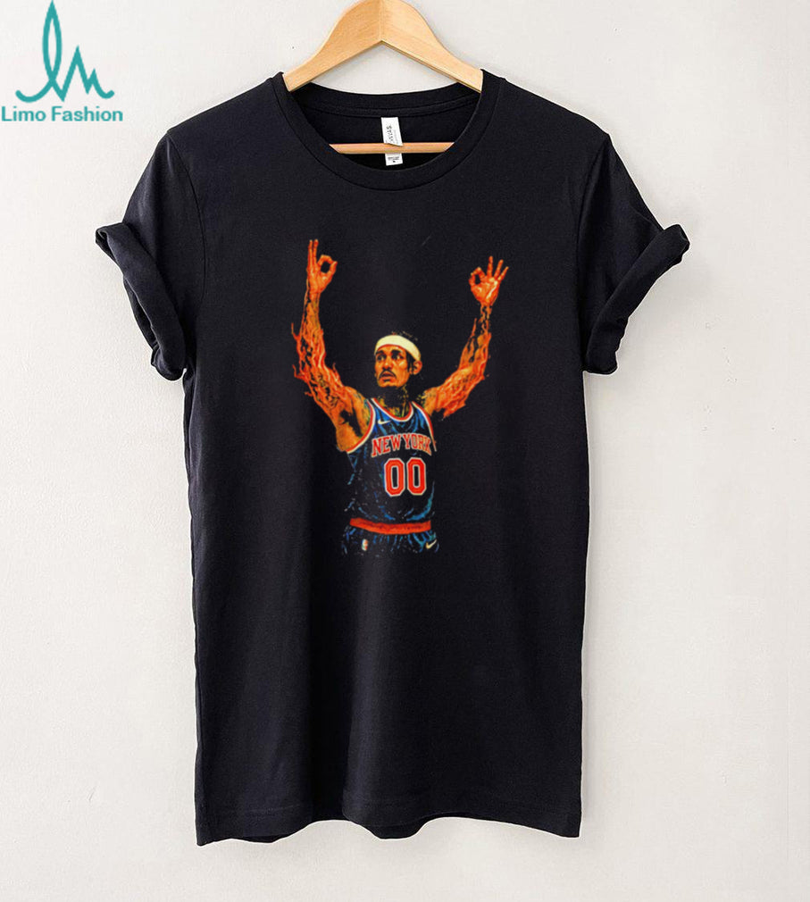 Donte DiVincenzo New York Basketball On Fire T Shirt