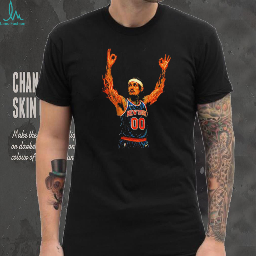 Donte DiVincenzo New York Basketball On Fire T Shirt