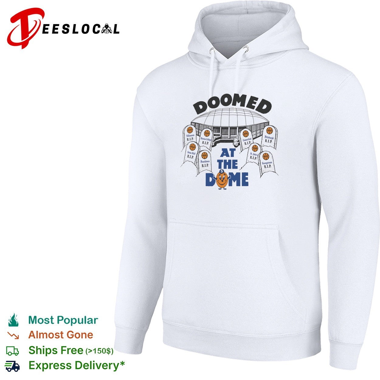 Doomed at the dome basketball arena with tombstones shirt