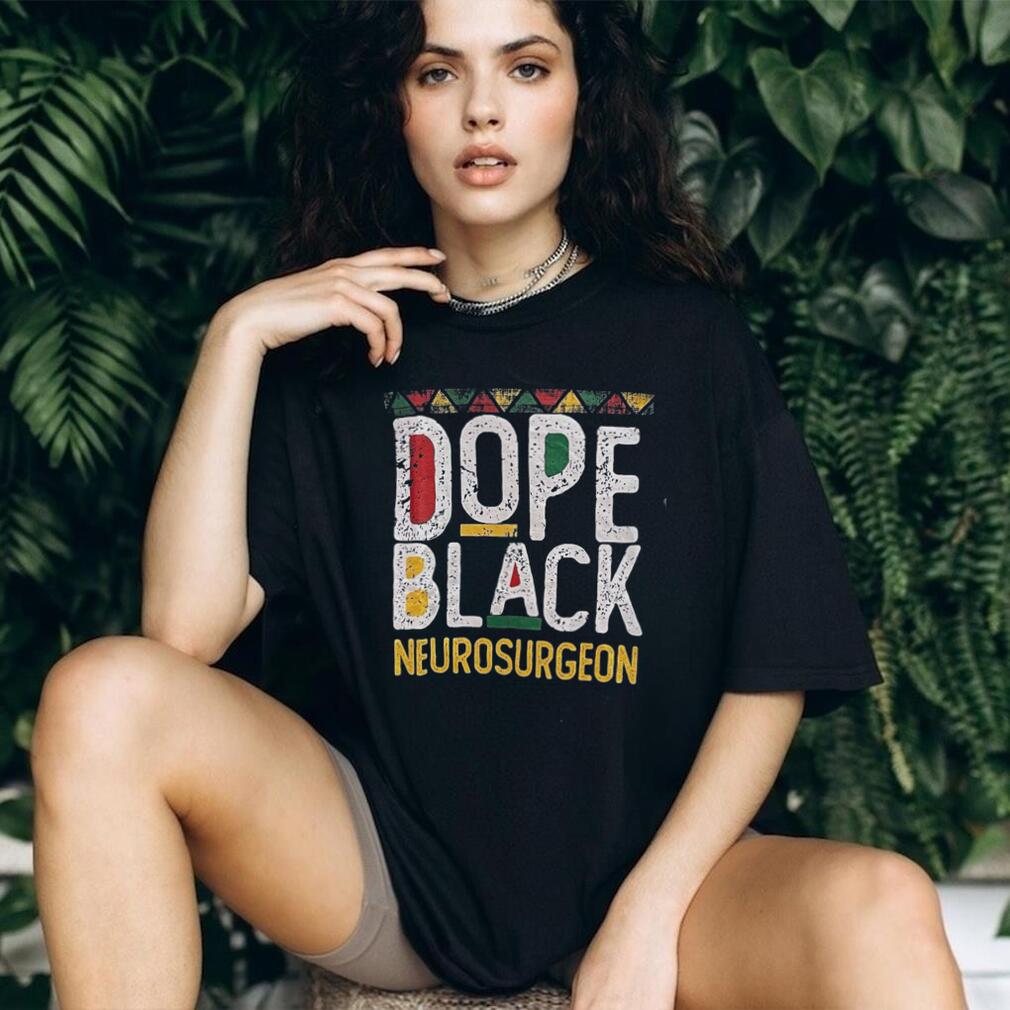 Dope Black Neurosurgeon African Pattern Typography T Shirt