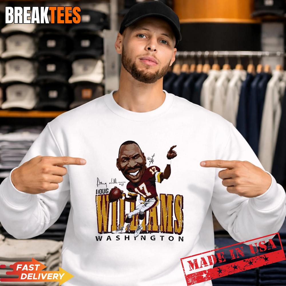 Doug Williams Washington Commanders MLB Signature Caricature T-Shirt