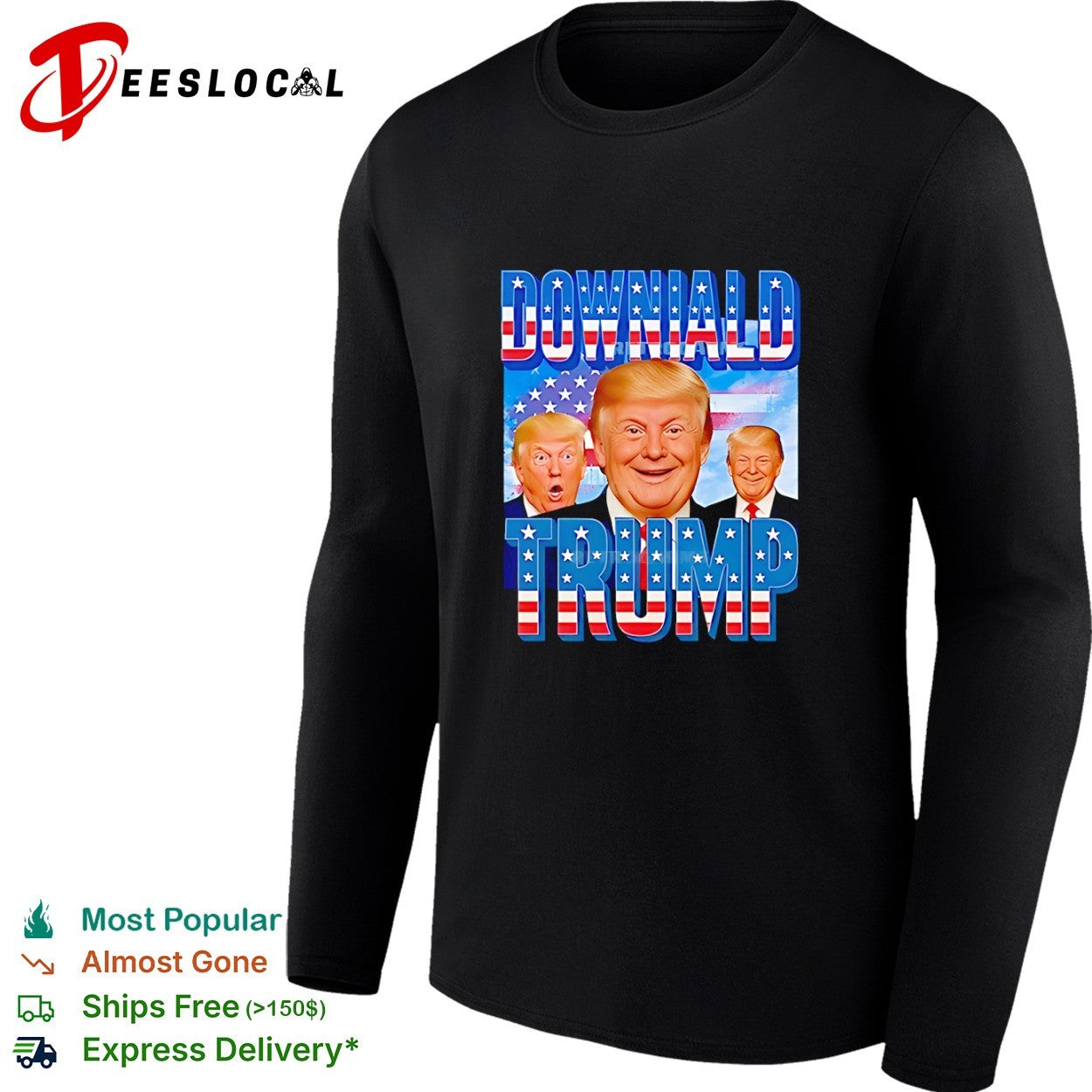 Downiald Trump Donald Trump American Flag shirt