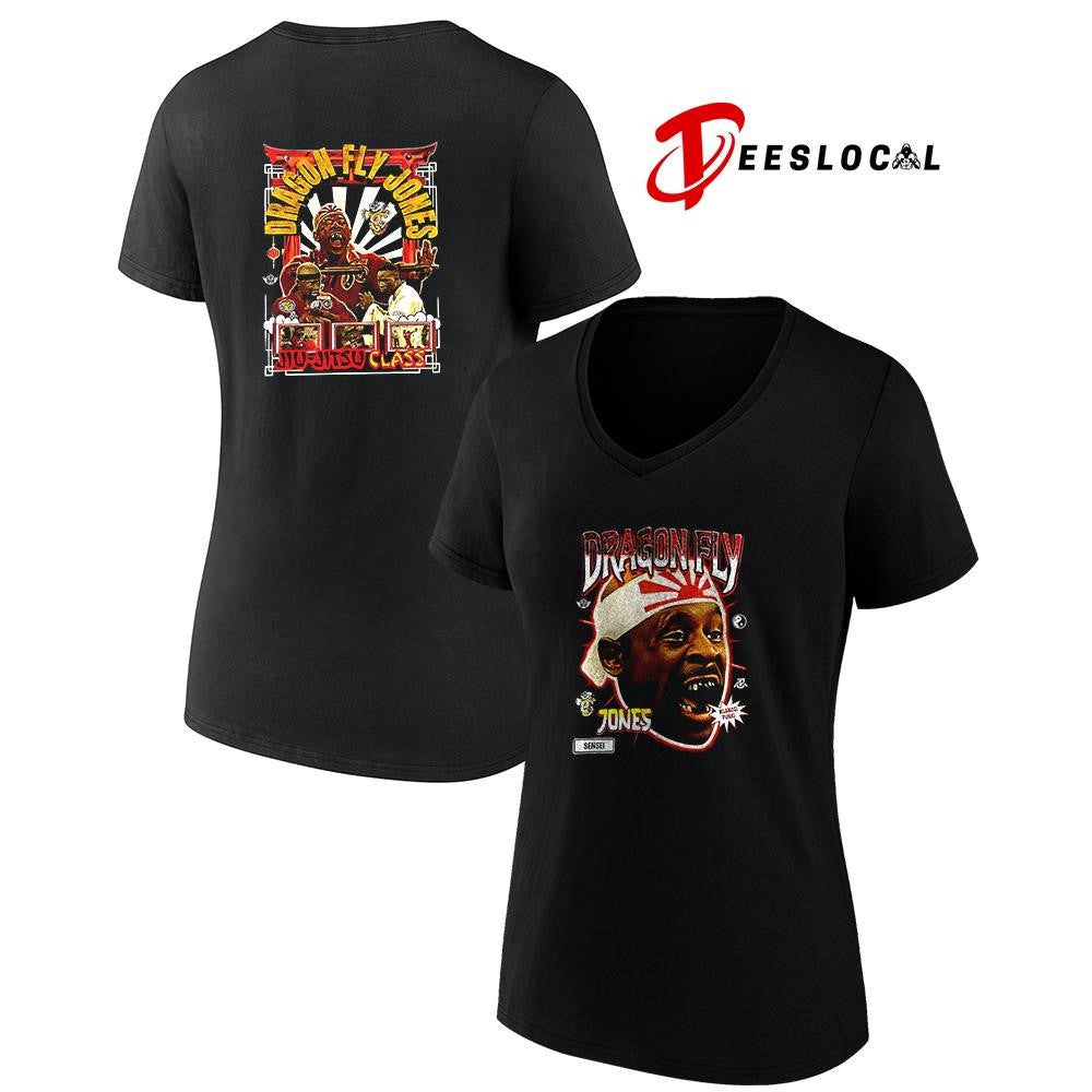 Dragon Fly Jones silence punk Jiu Jitsu class portrait graphic shirt