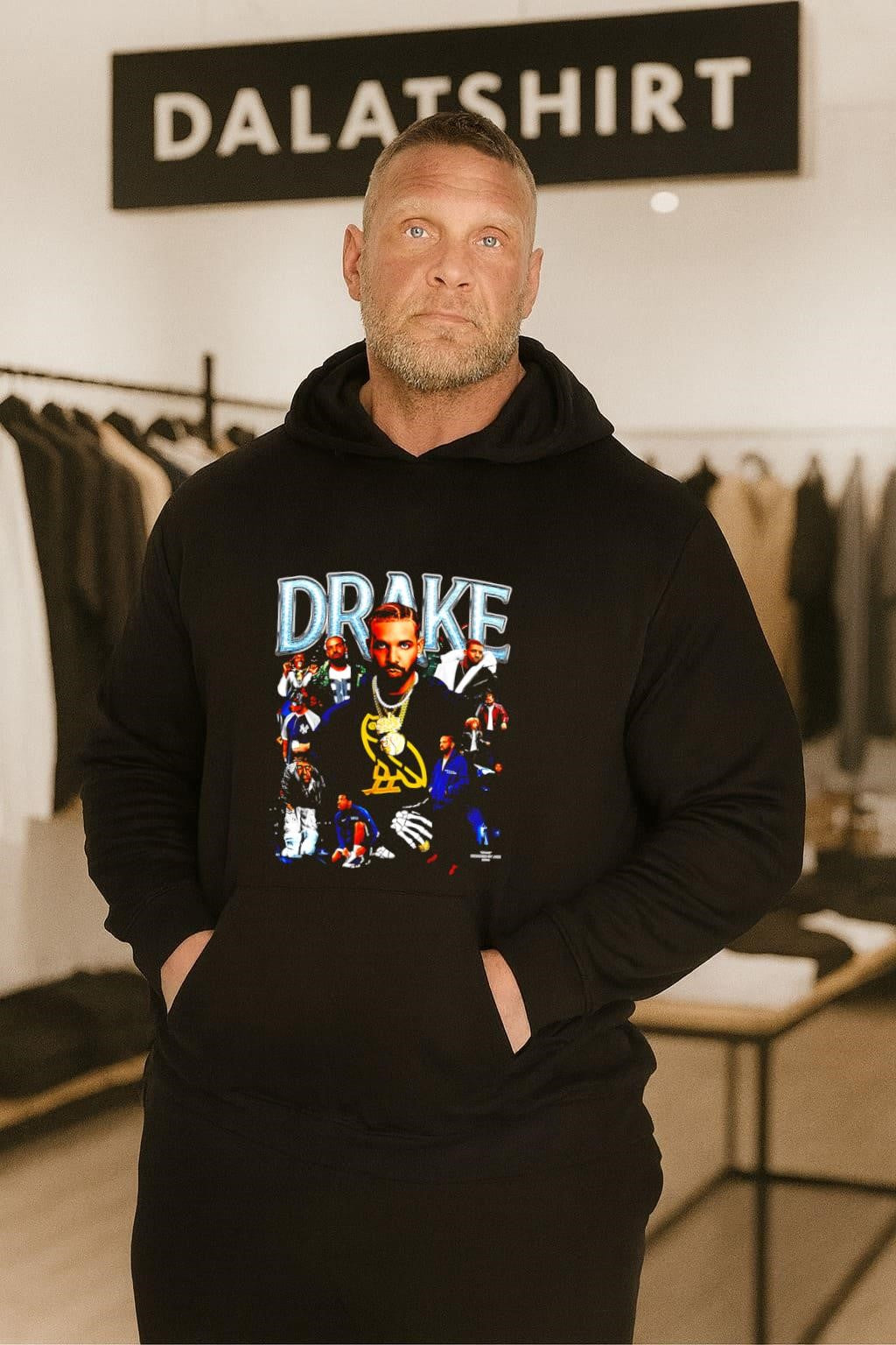 Drake OVO Owl Skeleton Hand Collage Music shirt