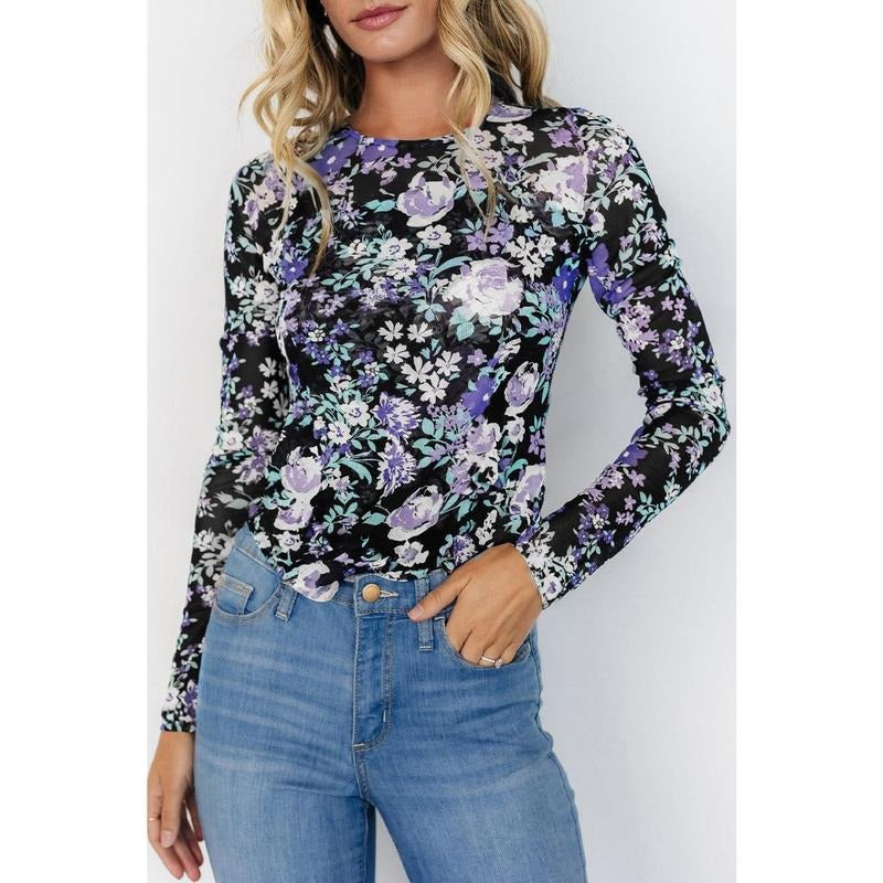 Dreamy Haze Black Floral Mesh Top T-Shirts, Hoodie, Sweatshirt | PodTeesHub.com