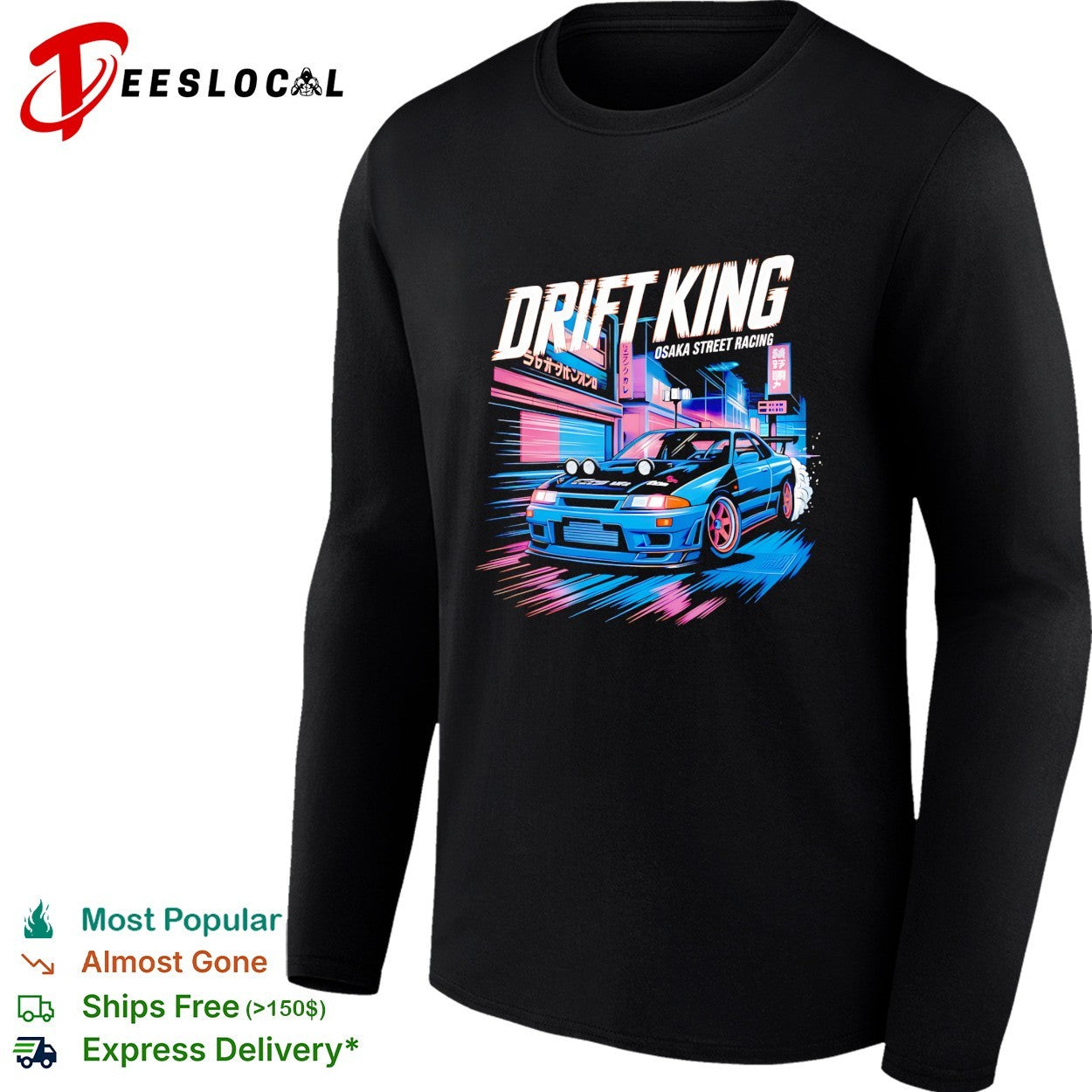 Drift King Osaka street racing JDM sports car shirt