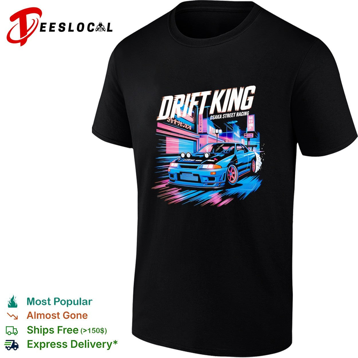 Drift King Osaka street racing JDM sports car shirt