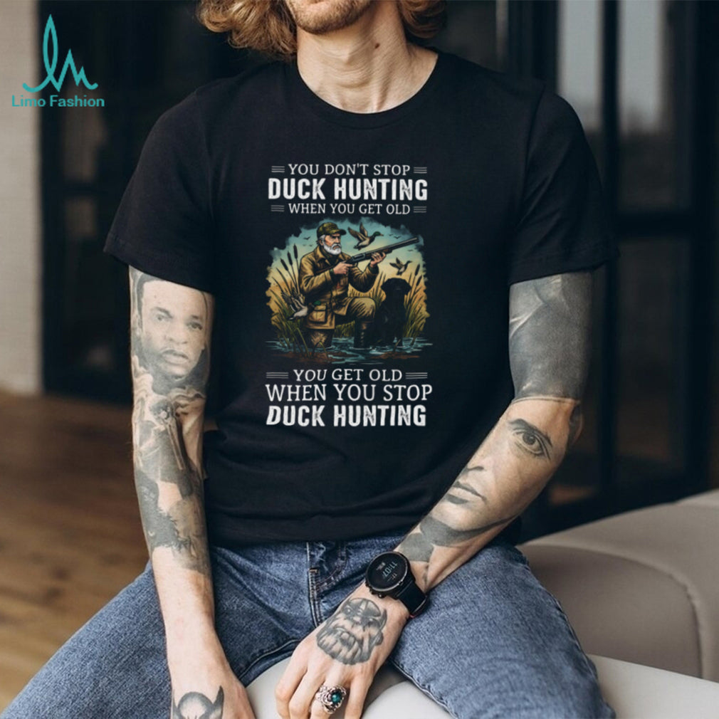 Duck Hunting Labrador Retriever Old Man Hobby Shirt
