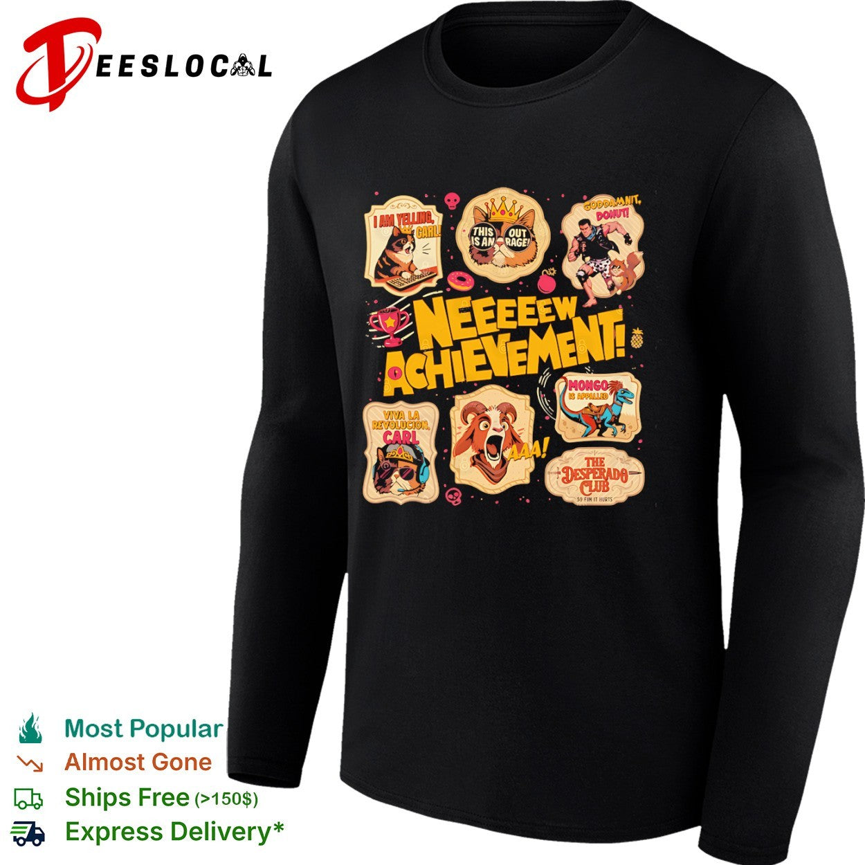 Dungeon Crawler Carl neeeew achievement sticker pack shirt