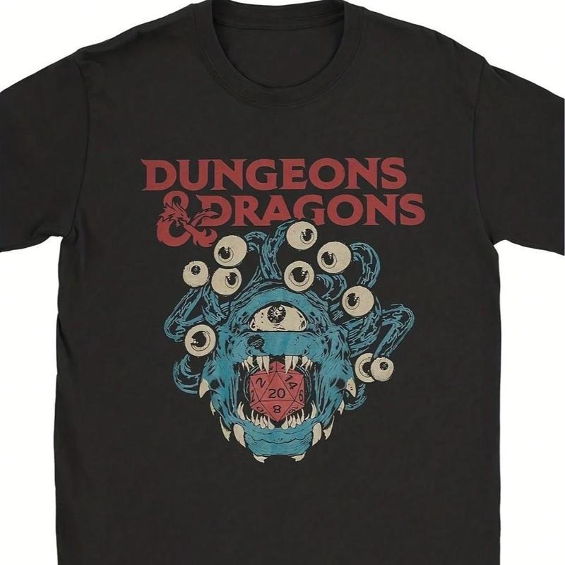 Dungeons & Dragons Horror Graphic Tee, Dungeons & Dragons Merch, Fantasy Role-Playing Game Shirt, Gift T-shirt, Dnd Tee,...