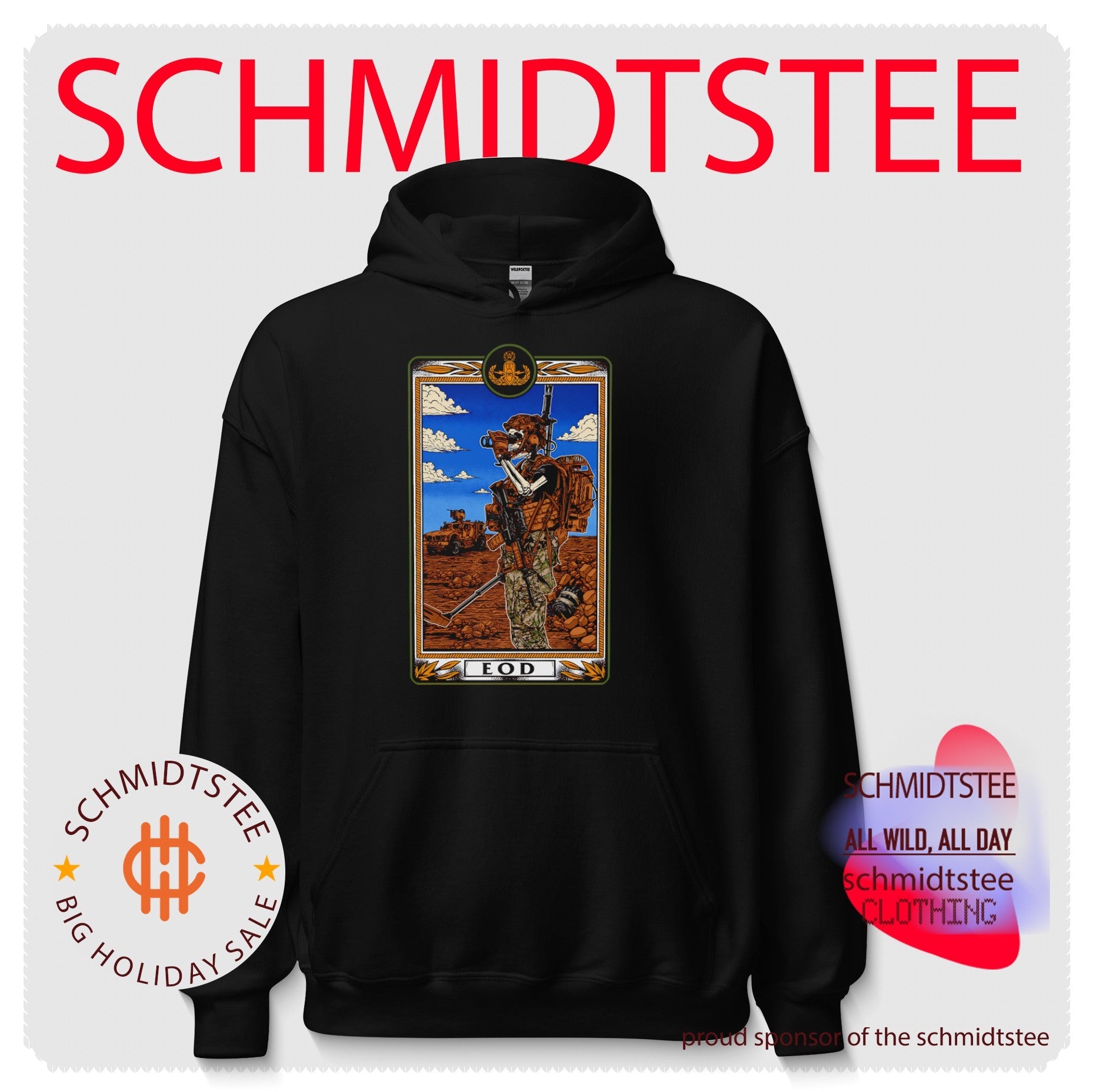 EOD Skeleton Soldier with Metal Detector shirt