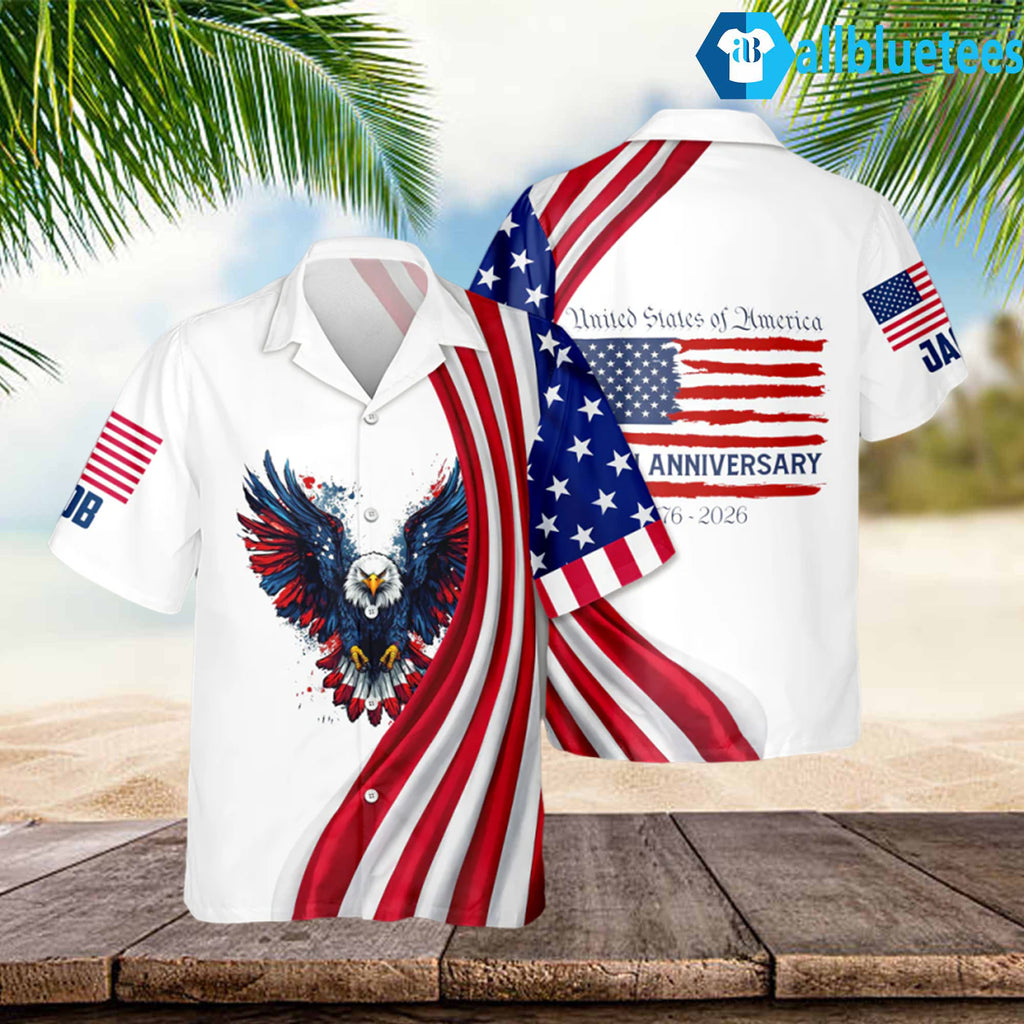 Eagle USA 250th Anniversary Hawaiian Shirt
