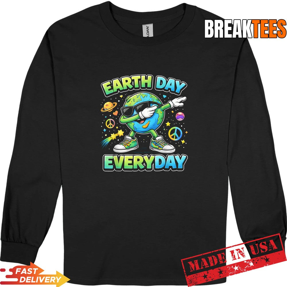 Earth Day Everyday Dabbing Earth Funny Eco Planet Shirt